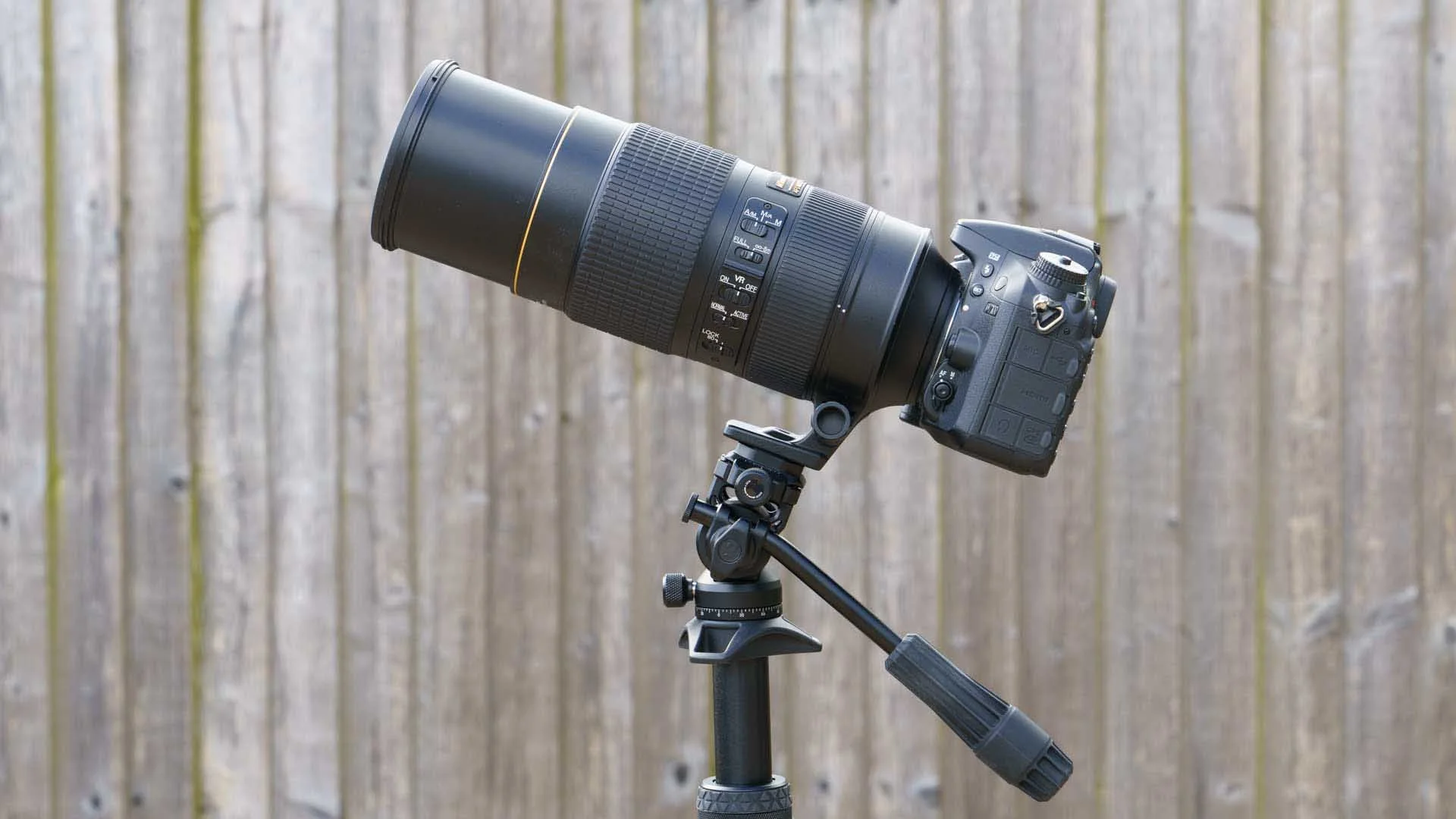  The Nikon D7100 with a Nikon Nikkor AF-S 80-400mm f/4.5-5.6G ED VR lens on the AirHed Trinity on a 3 Legged Thing Punks Patti 2.0 tripod. I flipped the tilt arm to the opposite side of the head for this image. 