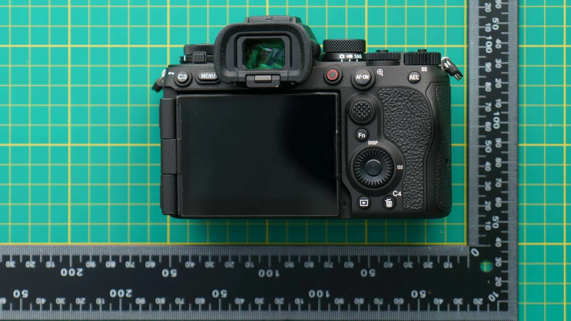  The Sony A9 III has a mini-joystick with a stippled surface that's useful for navigating the menu or shifting the AF point around the frame. 