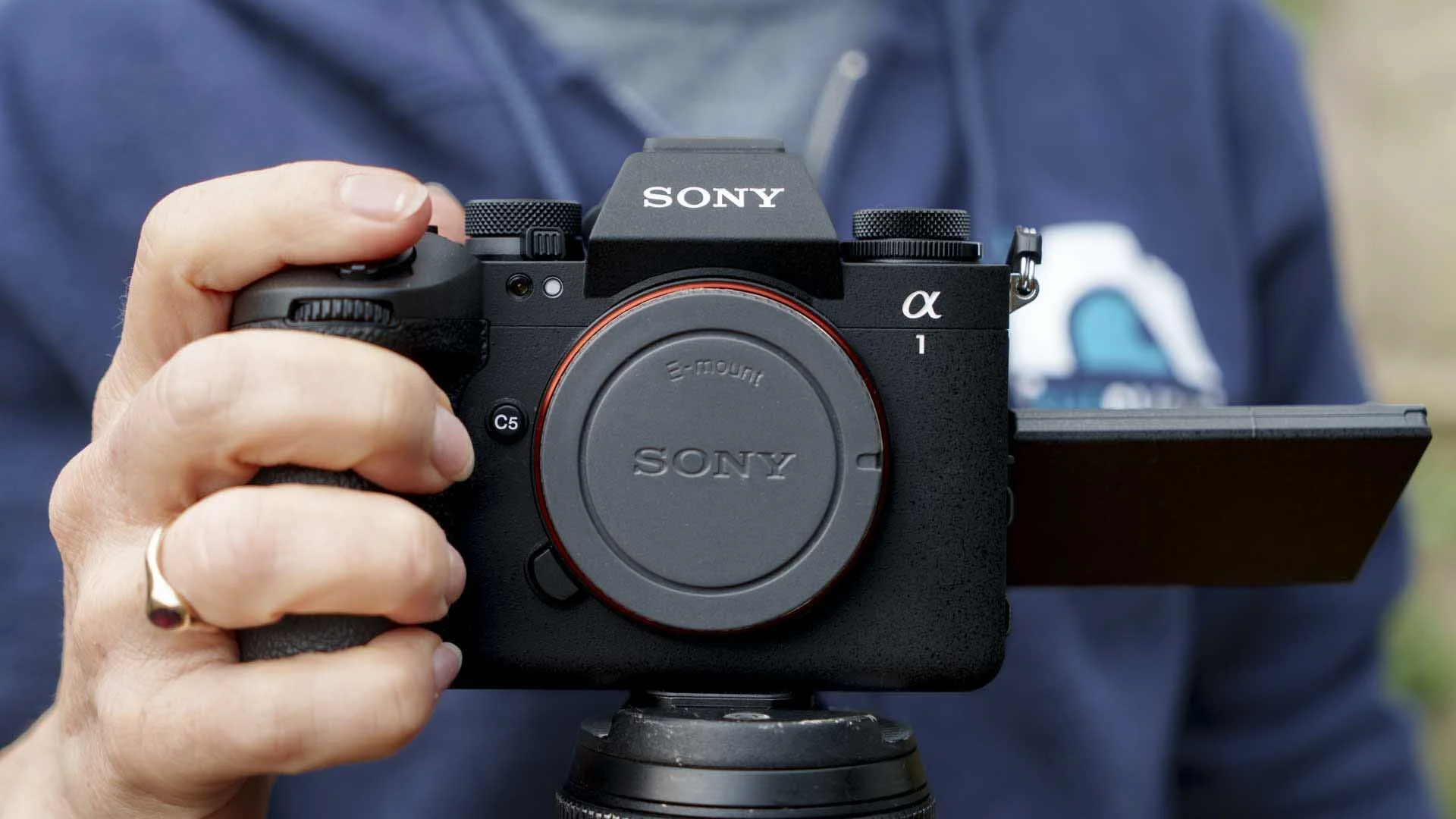 The Sony A1 II seen here has a chunkier grip than the original A1. 