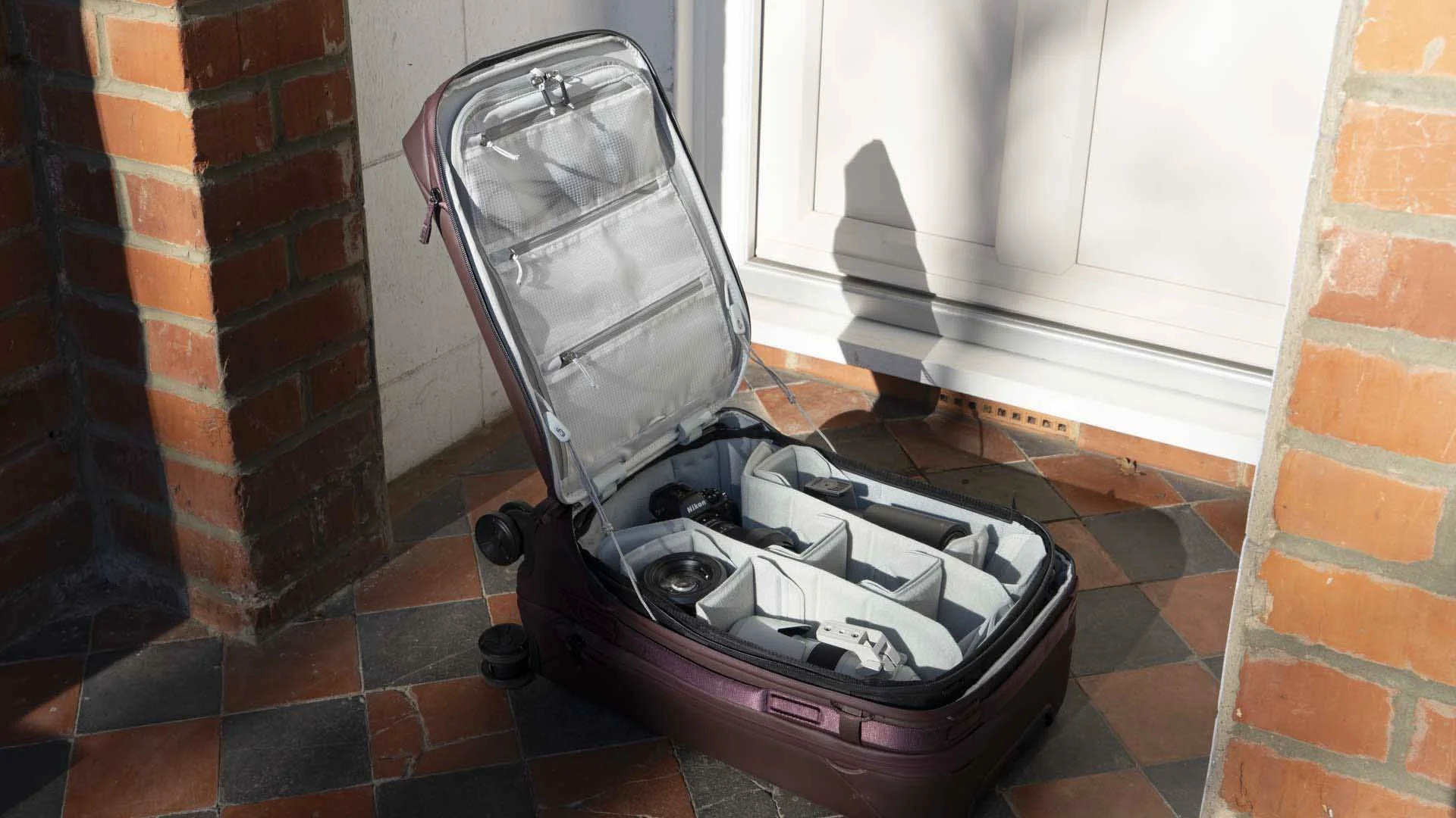  The XL Camera Cube fits neatly inside the Peak Design Roller Pro Carry-on, filling its main compartment completely. 