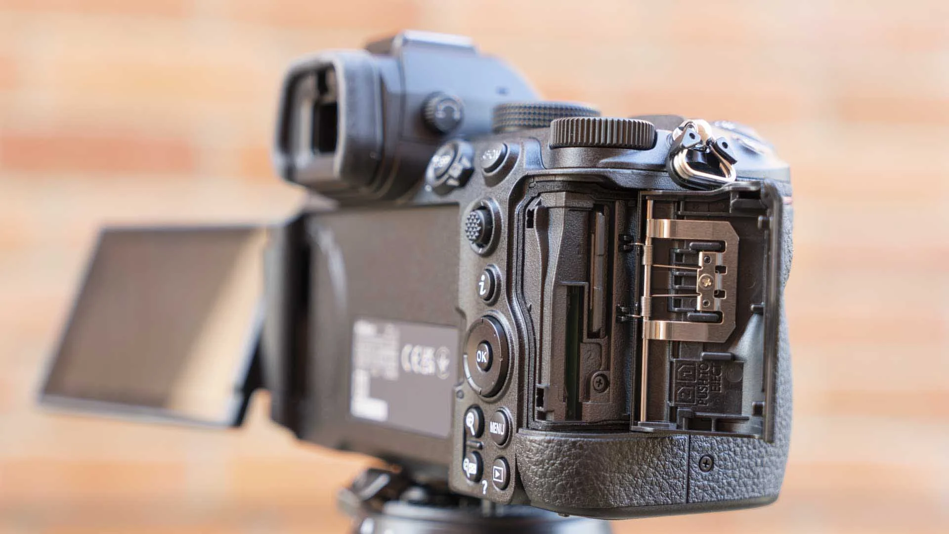 The Nikon Z5II has two SD card slots, both are compatible with UHS-II media.