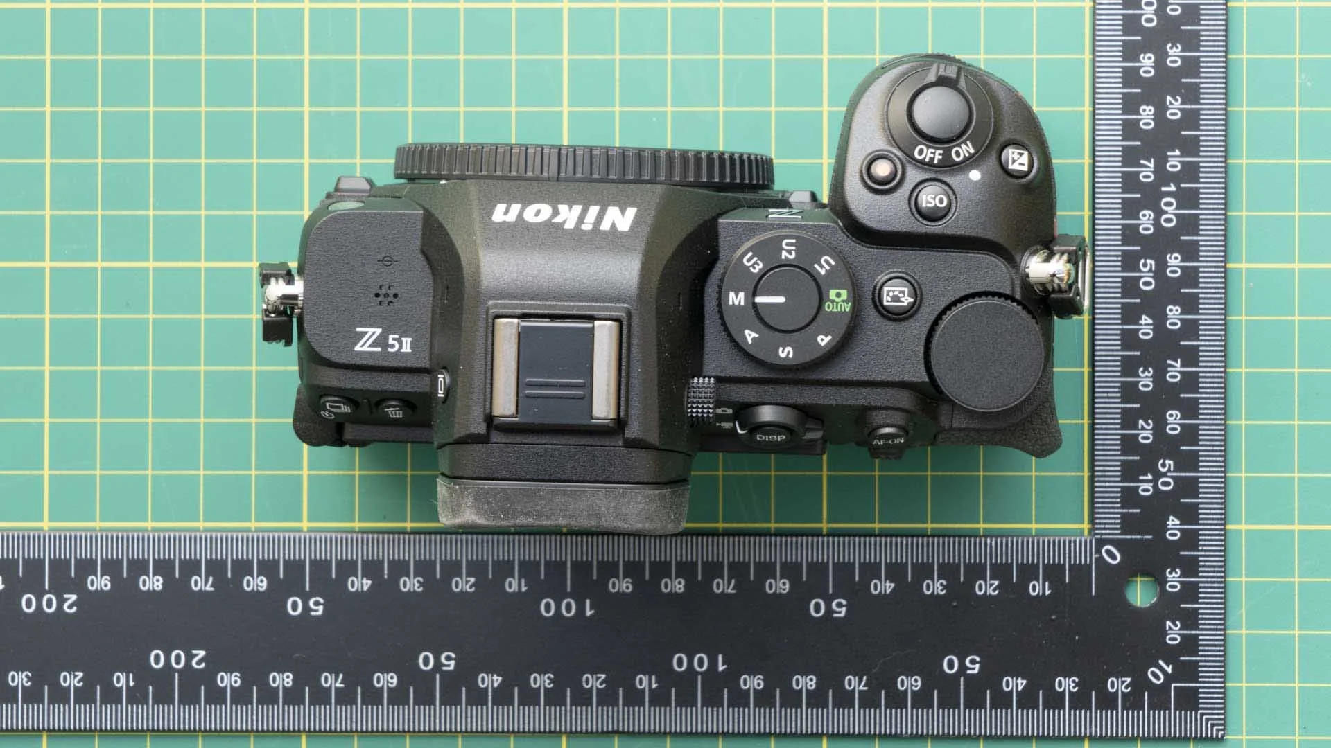 Apart from the addition of the Picture Control button to the right of the exposure mode dial, the Nikon Z5II’s top plate controls are arranged in the same way as the original Z5’s.
