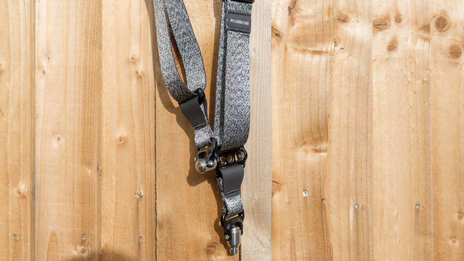  While one QD Swivel is used to create the loop in the Axis 34 strap, the second connects to a camera of lens via a QD plate or L-Bracket. 