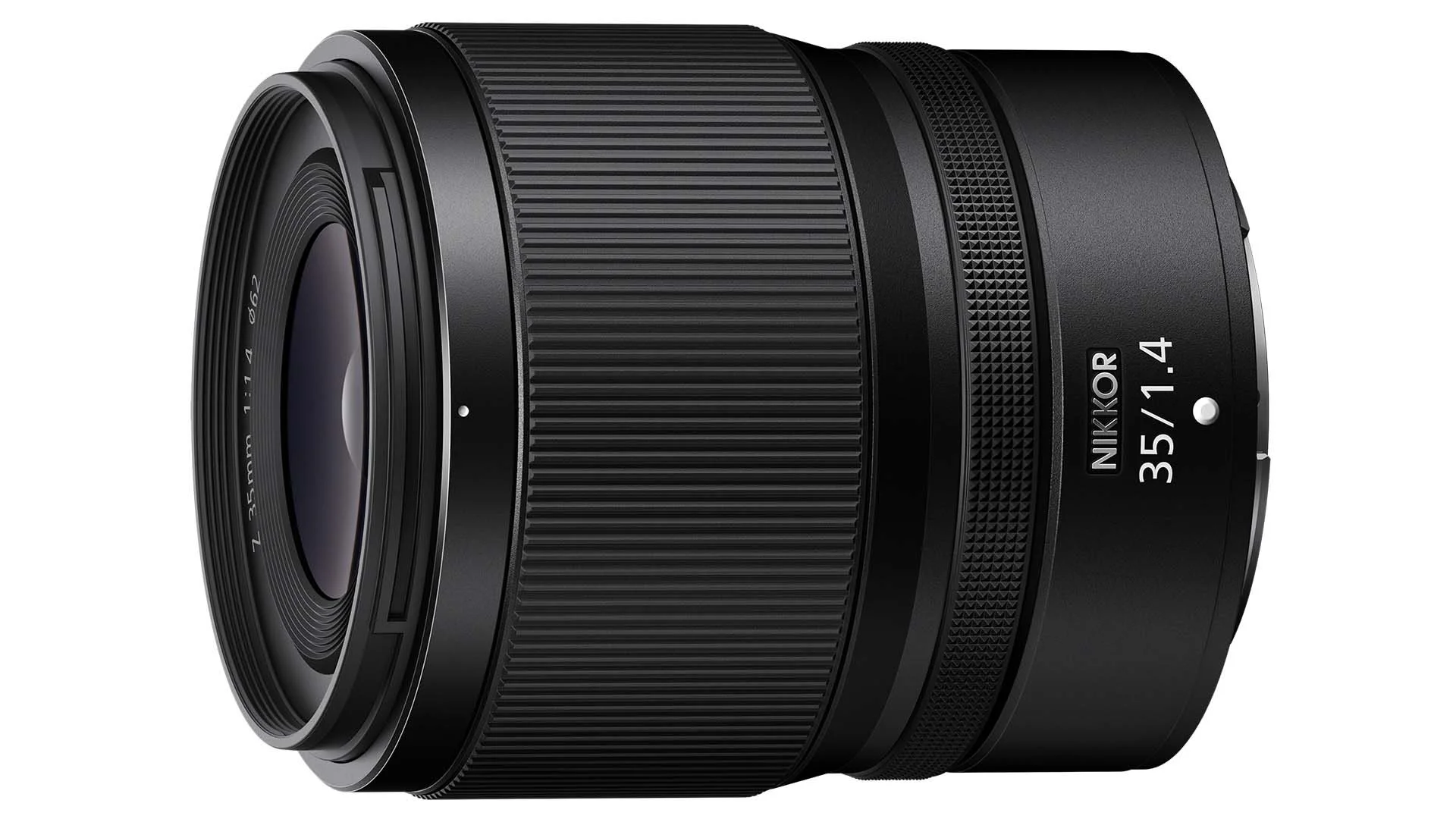  The Nikon Nikkor Z 35mm f/1.4 has a broad focusing ring that spans most of the front half of the barrel and a narrow control ring closer to the mount. 