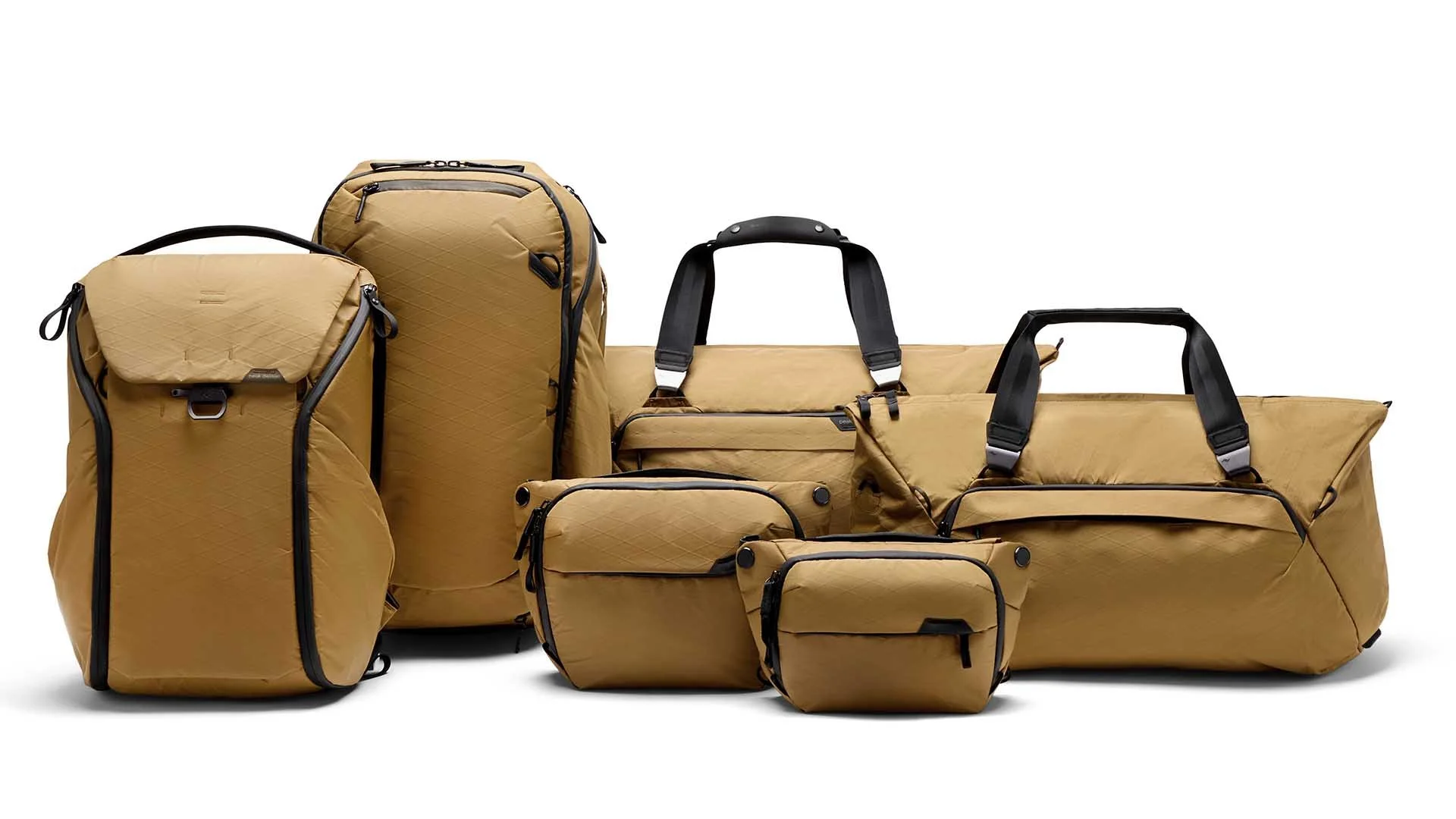  Peak Design now offers seven bags, four pouches and three straps with the coyote colourway.  