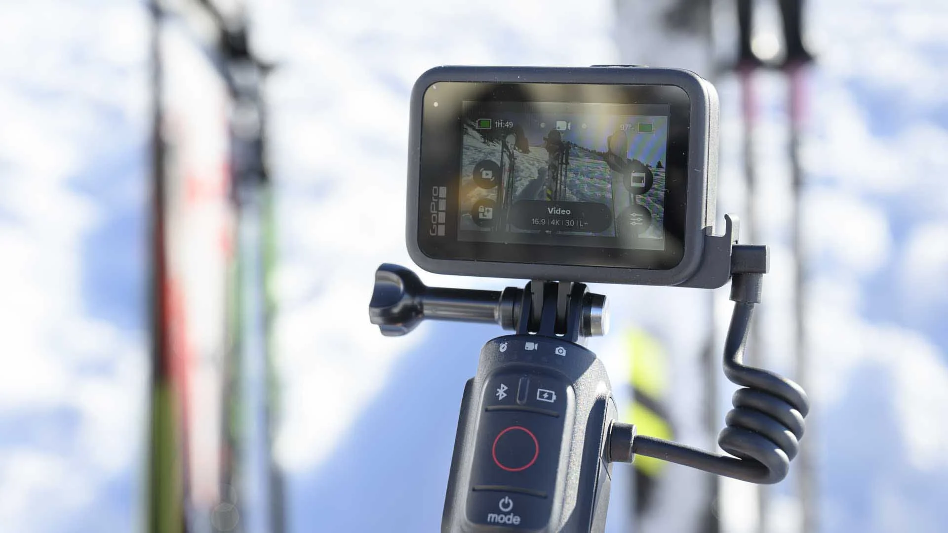  The GoPro Volta is a handle and power supply in one for GoPros since the Hero9. It has a control to power-up the GoPro, to stop and start recording, and to switch between shooting modes. 