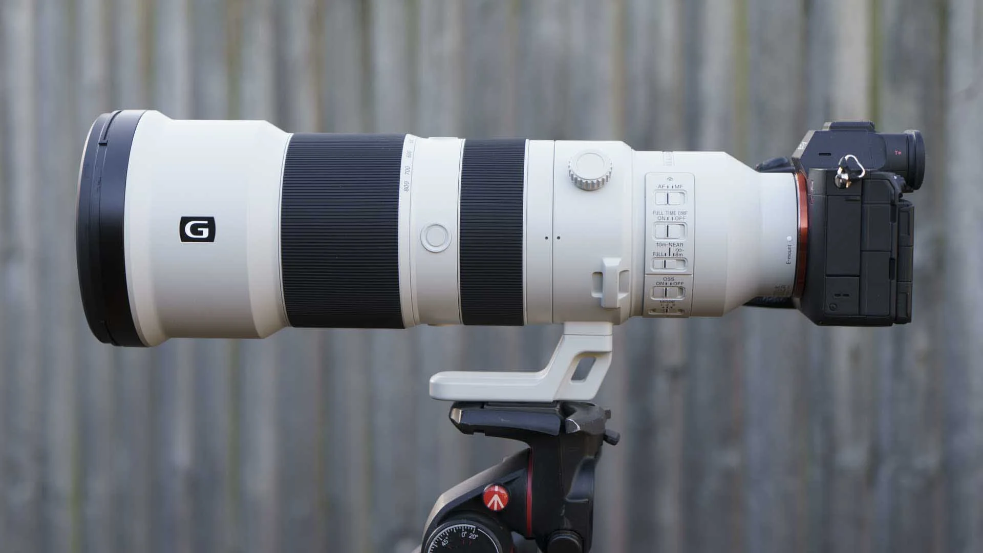 The FE 400-800mm F6.3-8 G OSS (with lens hood) on the Sony A7R V. 