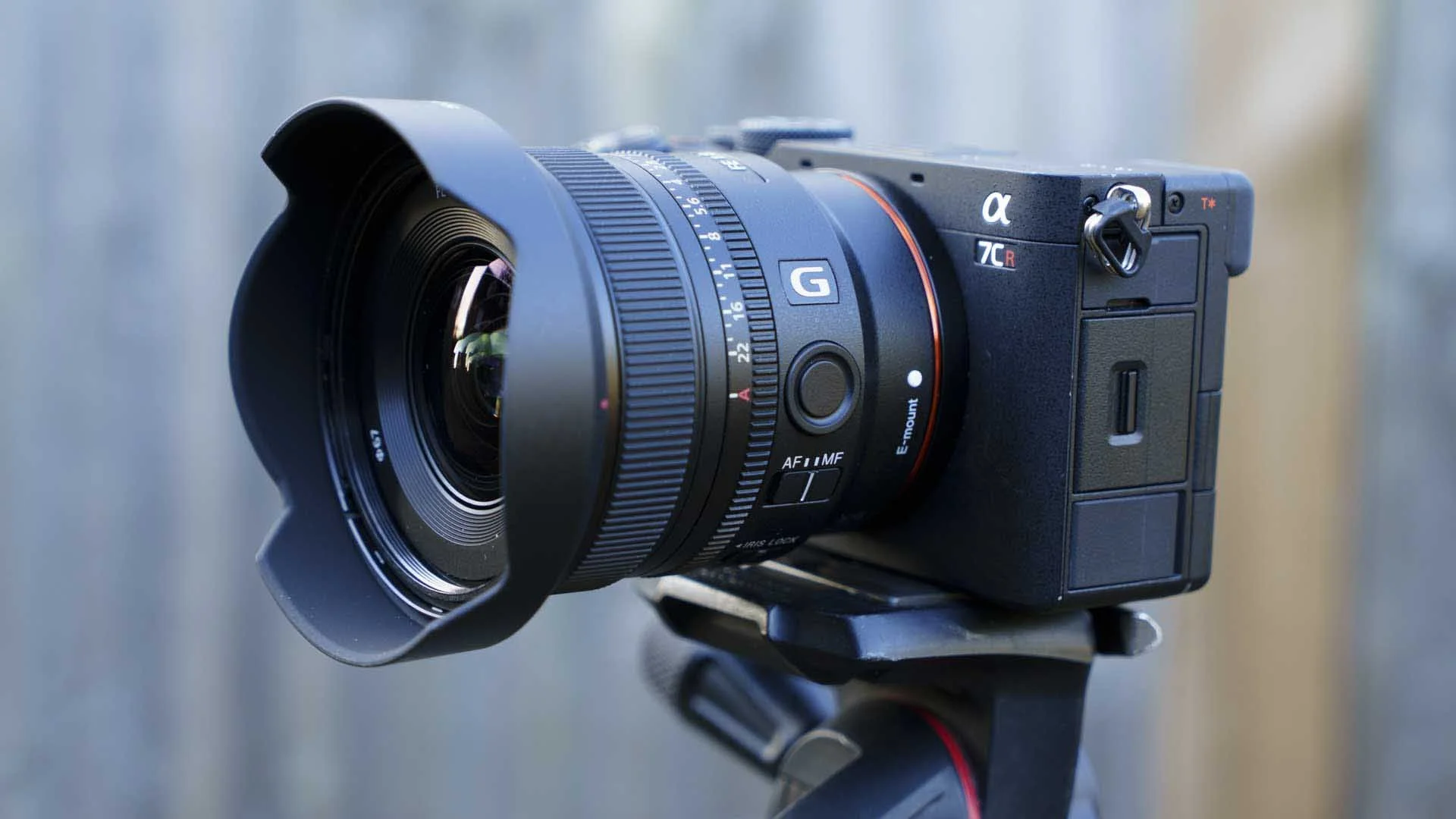  The Sony FE 16mm F1.8 G on the Sony A7CR. 