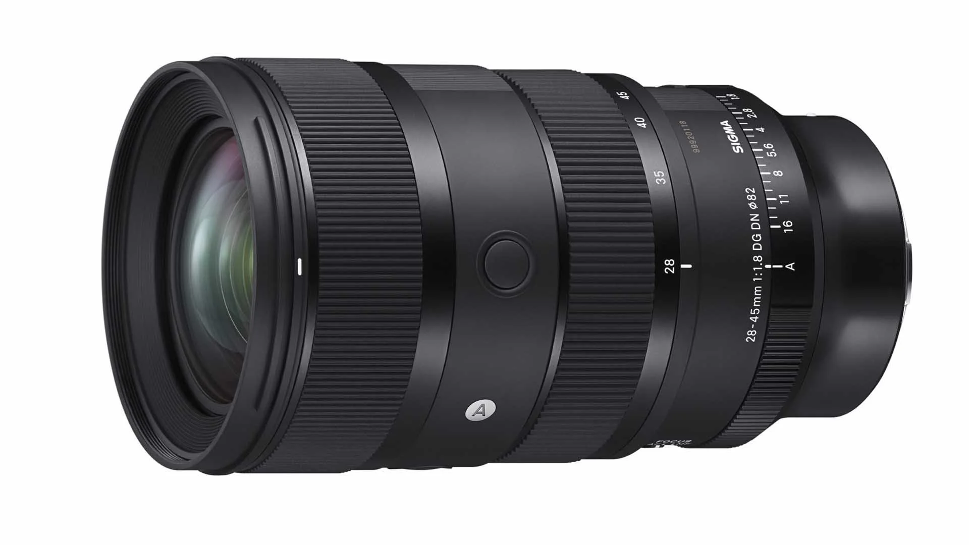  The Sigma 28-45mm F1.8 DG DN Art lens has a de-clickable aperture ring and two customisable buttons. 