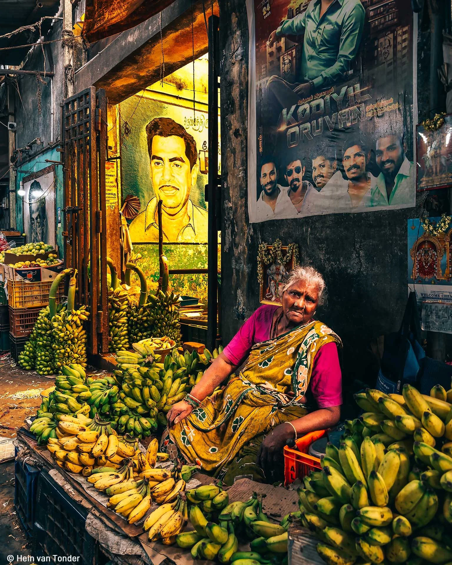  Image credit: Hein Van Tonder	Market Lady	A woman surrounded by bananas at the fresh market in Pondicherry, India. 